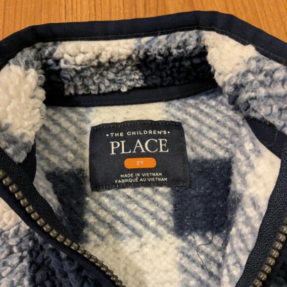 2T NEW Boys The Children's Place Sherpa Zipper Sweater Jacket - Picture 2 of 4